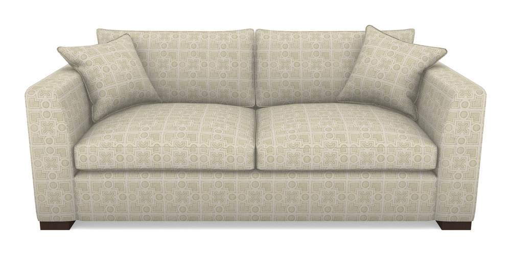 Product photograph of Wadenhoe Bespoke 4 Seater Sofas In Rhs Collection - Small Knot Garden Cotton Weave - Olive from Sofas and Stuff Limited