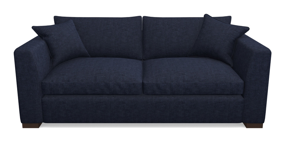 Product photograph of Wadenhoe Bespoke 4 Seater Sofas In Super Soft Velvet - Navy from Sofas and Stuff Limited