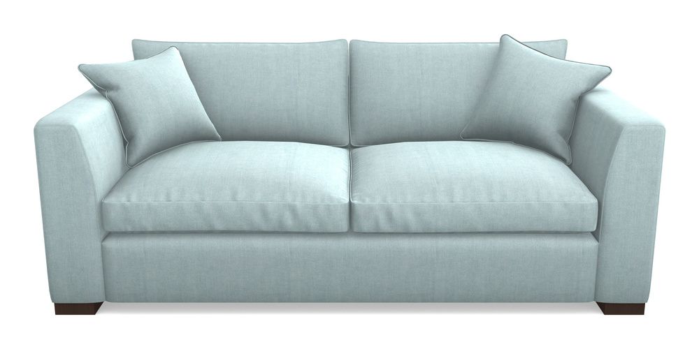 Product photograph of Wadenhoe Bespoke 4 Seater Sofas In Super Soft Velvet - Sky from Sofas and Stuff Limited