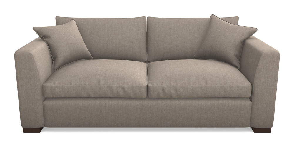 Product photograph of Wadenhoe Bespoke 4 Seater Sofas In Super Soft Velvet - Wicker from Sofas and Stuff Limited