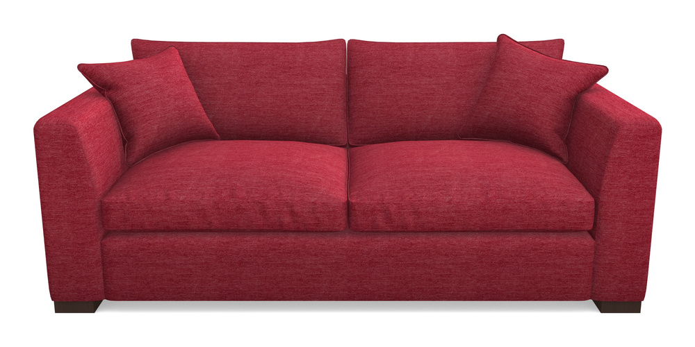 Product photograph of Wadenhoe Bespoke 4 Seater Sofas In Textured Velvet - Firebrick from Sofas and Stuff Limited