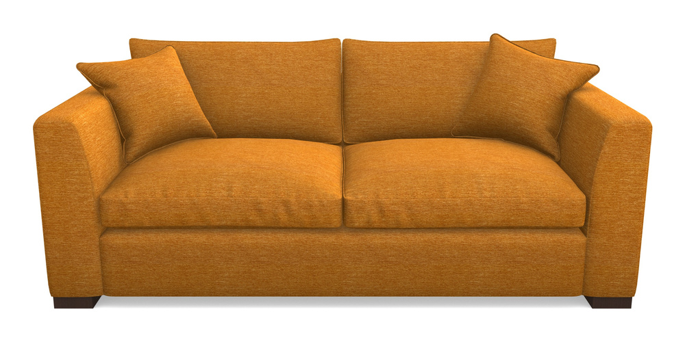 Product photograph of Wadenhoe Bespoke 4 Seater Sofas In Textured Velvet - Turmeric from Sofas and Stuff Limited
