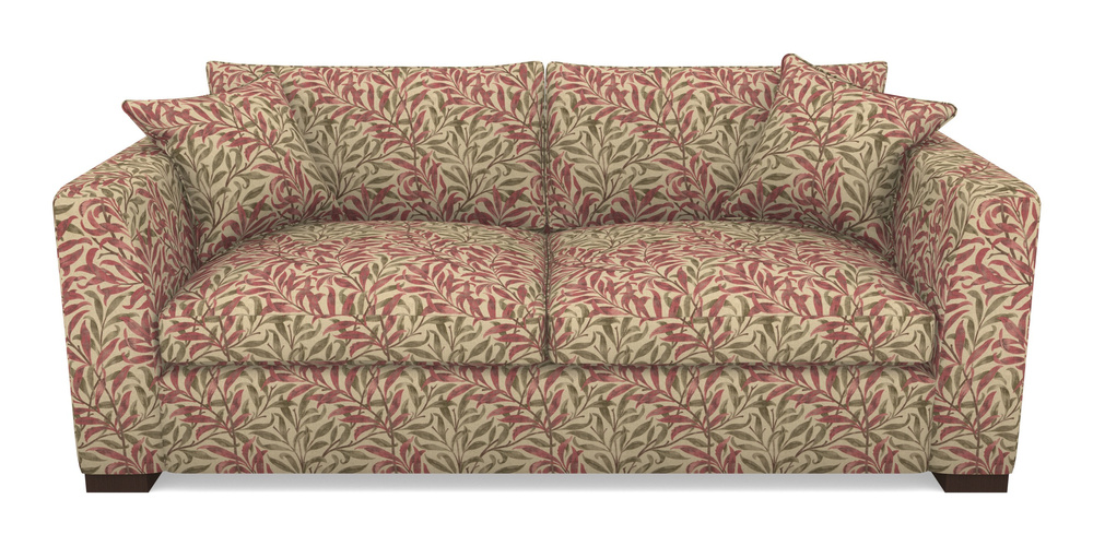 Product photograph of Wadenhoe Bespoke 4 Seater Sofas In V A Drawn From Nature Collection - Willow Bough Large - Red from Sofas and Stuff Limited