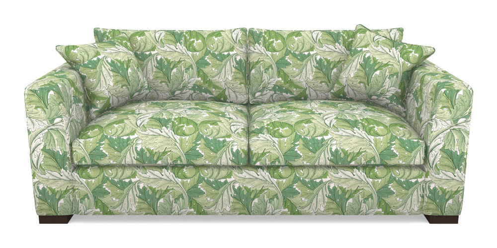 Product photograph of Wadenhoe Bespoke 4 Seater Sofas In William Morris Collection - Acanthus - Leaf Green from Sofas and Stuff Limited