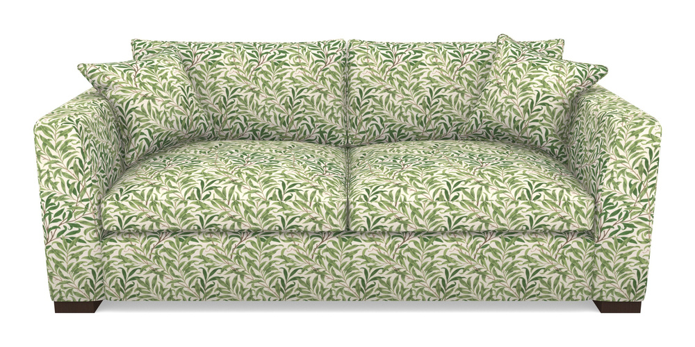 Product photograph of Wadenhoe Bespoke 4 Seater Sofas In William Morris Collection - Willow Boughs - Leaf Green from Sofas and Stuff Limited