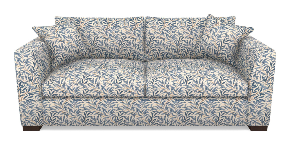 Product photograph of Wadenhoe Bespoke 4 Seater Sofas In William Morris Collection - Willow Boughs - Woad from Sofas and Stuff Limited