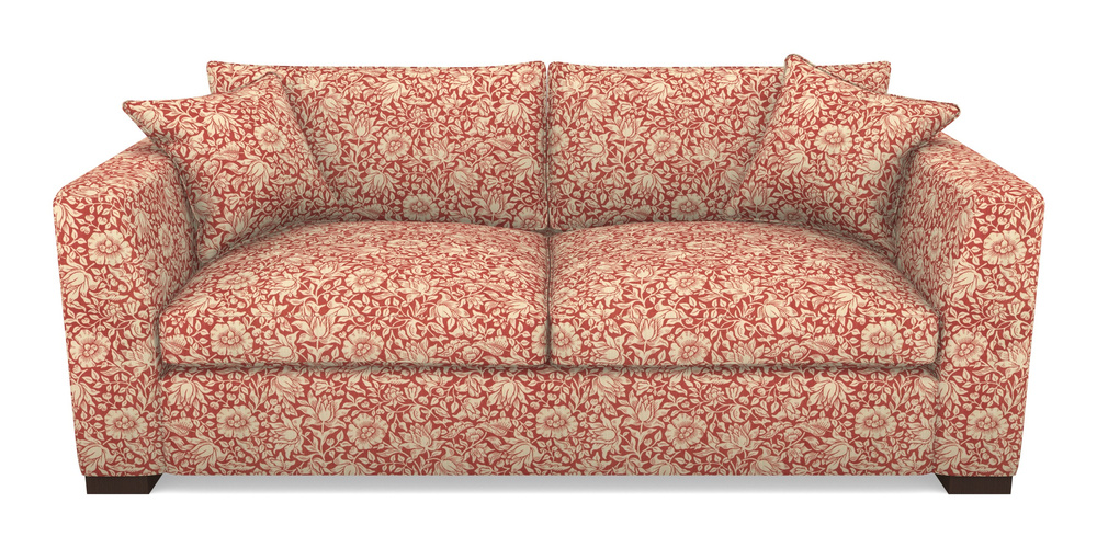 Product photograph of Wadenhoe Bespoke 4 Seater Sofas In William Morris Collection - Mallow - Madder from Sofas and Stuff Limited