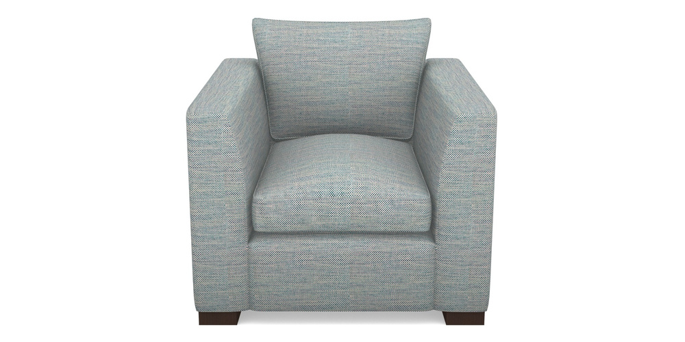 Product photograph of Wadenhoe Bespoke Chairs In Basket Weave - Blue from Sofas and Stuff Limited