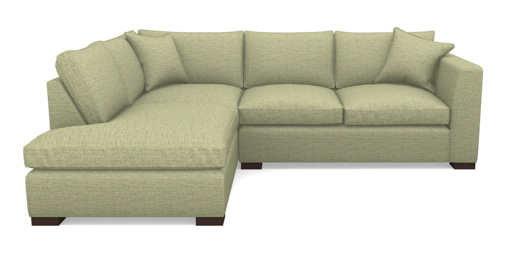 Product photograph of Wadenhoe Corner Unit Rhf In Basket Weave - Sage from Sofas and Stuff Limited