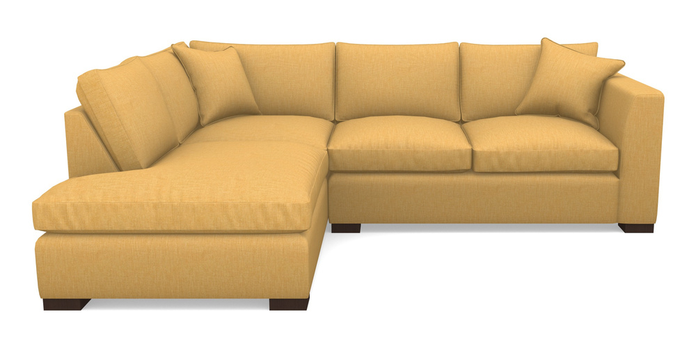Product photograph of Wadenhoe Corner Unit Rhf In Clever Cotton Mix - Mustard from Sofas and Stuff Limited