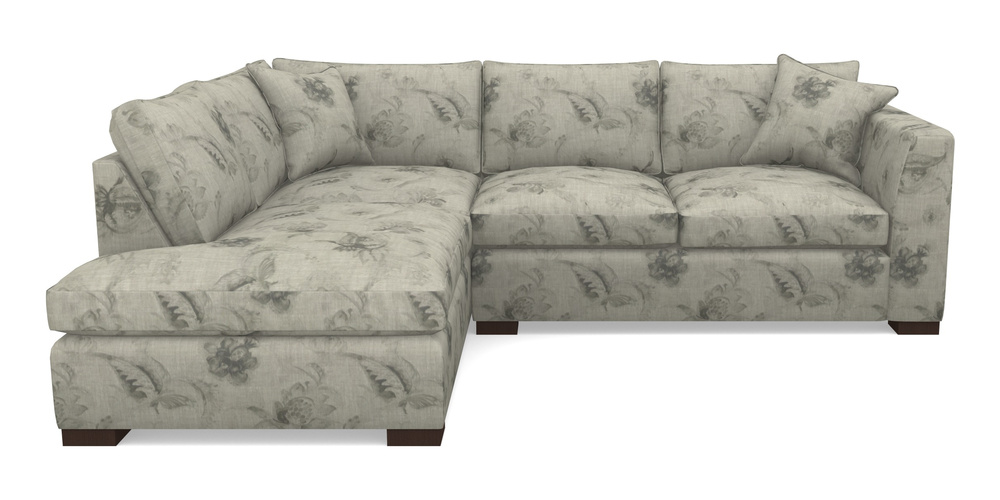 Product photograph of Wadenhoe Corner Unit Rhf In Floral Linen - Lela Mystery Oat Sepia from Sofas and Stuff Limited