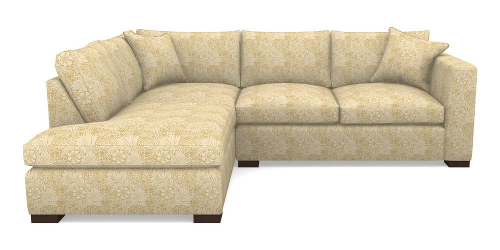 Product photograph of Wadenhoe Corner Unit Rhf In William Morris Collection - Marigold - Lichen Cowslip from Sofas and Stuff Limited