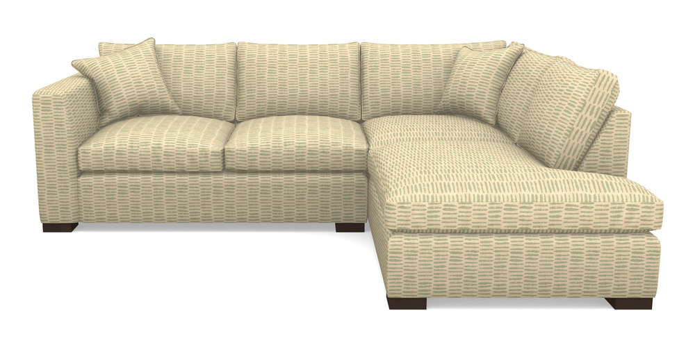 Product photograph of Wadenhoe Corner Unit Lhf In Cloth 18 - Daub - Fennel from Sofas and Stuff Limited