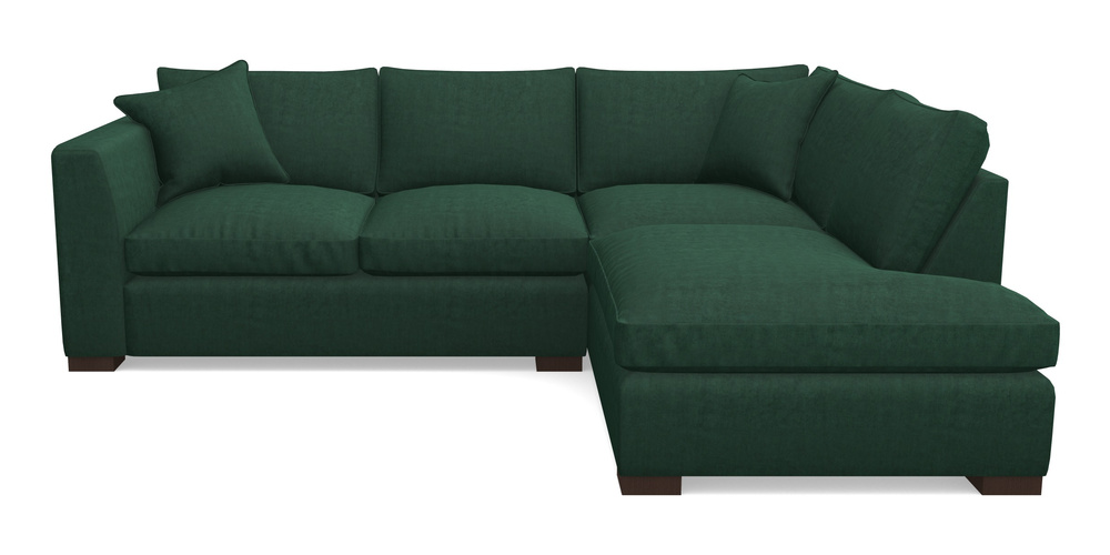 Product photograph of Wadenhoe Corner Unit Lhf In Clever Tough And Eco Velvet - Pine from Sofas and Stuff Limited