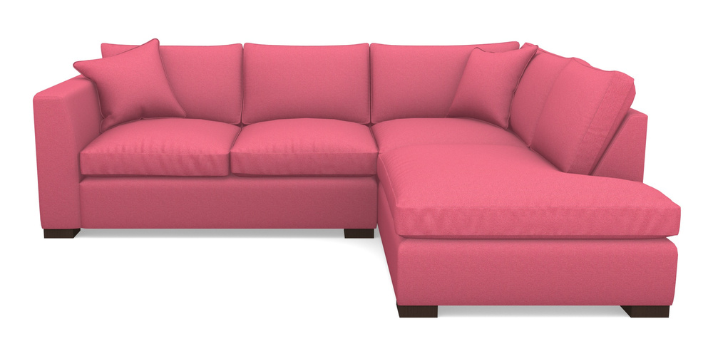 Product photograph of Wadenhoe Corner Unit Lhf In Eco Washable Cotton - Orchid from Sofas and Stuff Limited