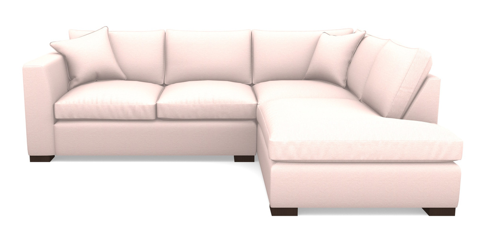 Product photograph of Wadenhoe Corner Unit Lhf In Eco Washable Cotton - Sugar from Sofas and Stuff Limited