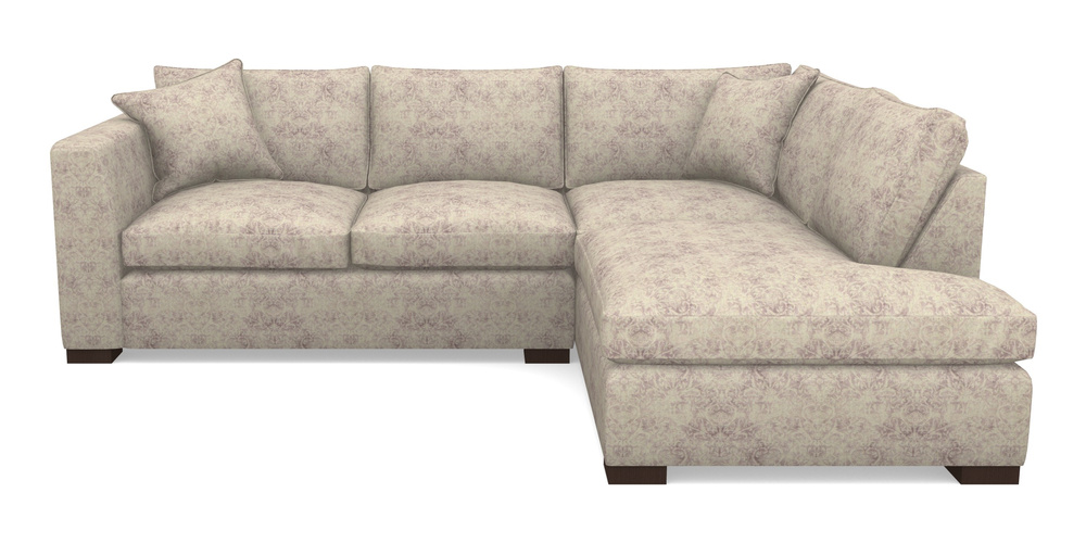 Product photograph of Wadenhoe Corner Unit Lhf In Grace Linen - Grape from Sofas and Stuff Limited