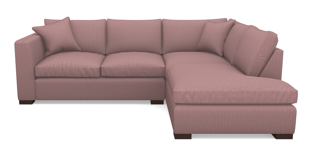 Product photograph of Wadenhoe Corner Unit Lhf In Herringbone - Thistle from Sofas and Stuff Limited