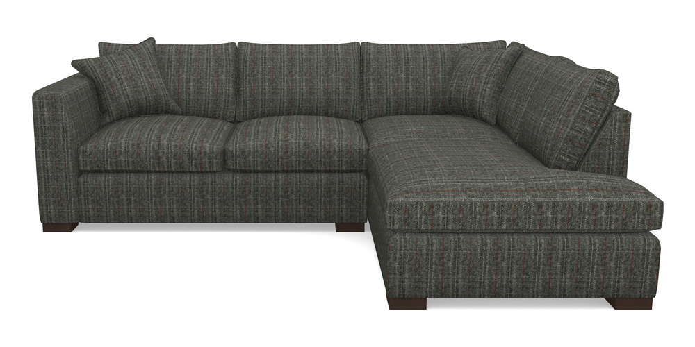 Product photograph of Wadenhoe Corner Unit Lhf In Harris Tweed House - Harris Tweed House Grey from Sofas and Stuff Limited