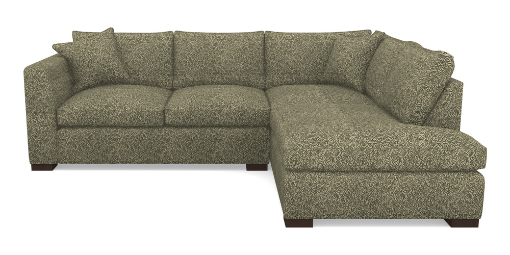 Product photograph of Wadenhoe Corner Unit Lhf In V A Drawn From Nature Collection - Willow - Dark Green from Sofas and Stuff Limited