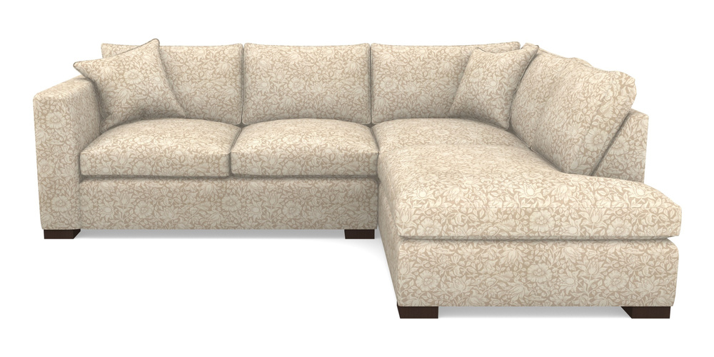Product photograph of Wadenhoe Corner Unit Lhf In William Morris Collection - Mallow - Linen from Sofas and Stuff Limited