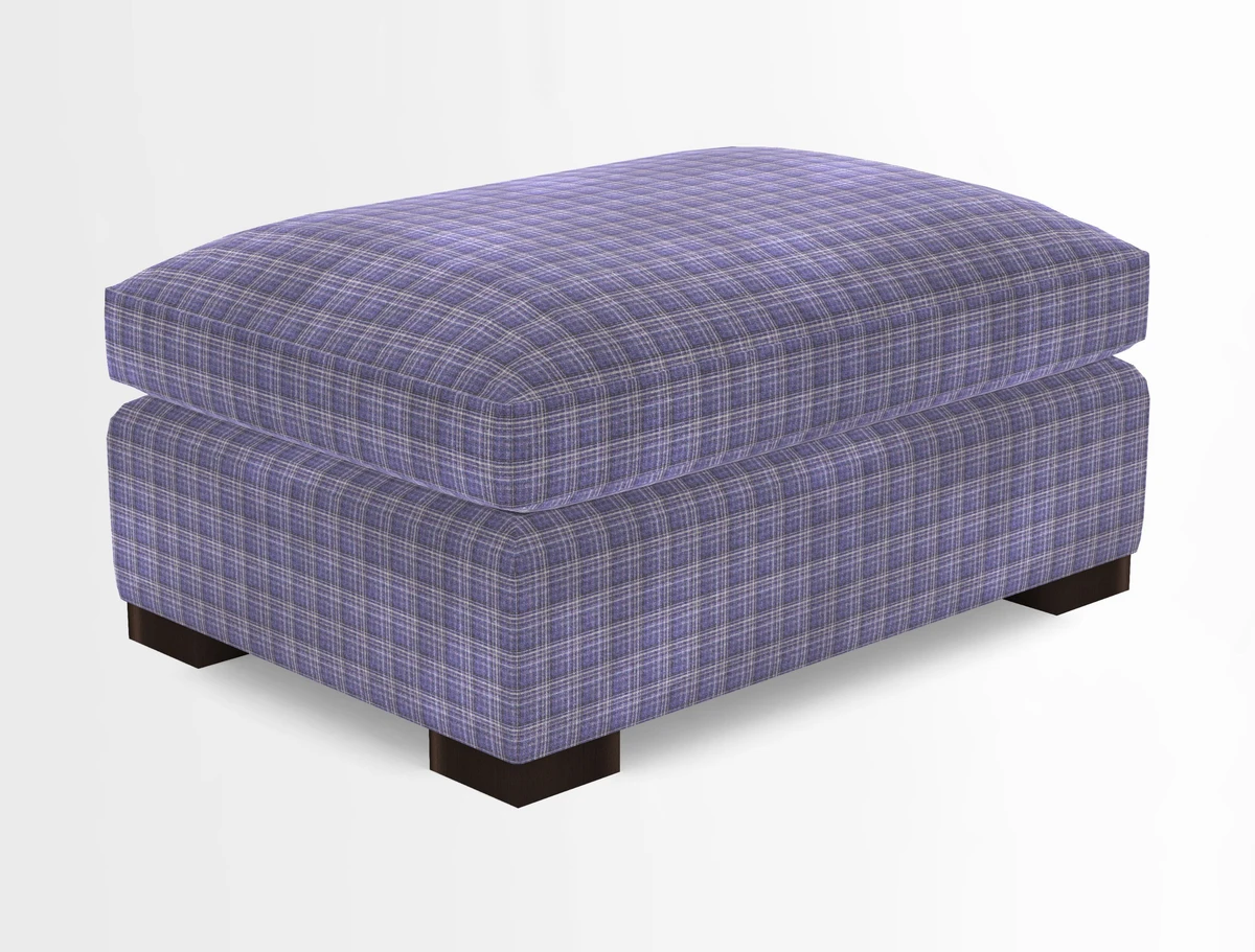 Wadenhoe Storage Footstool in Two Tone Plain Biscuit
