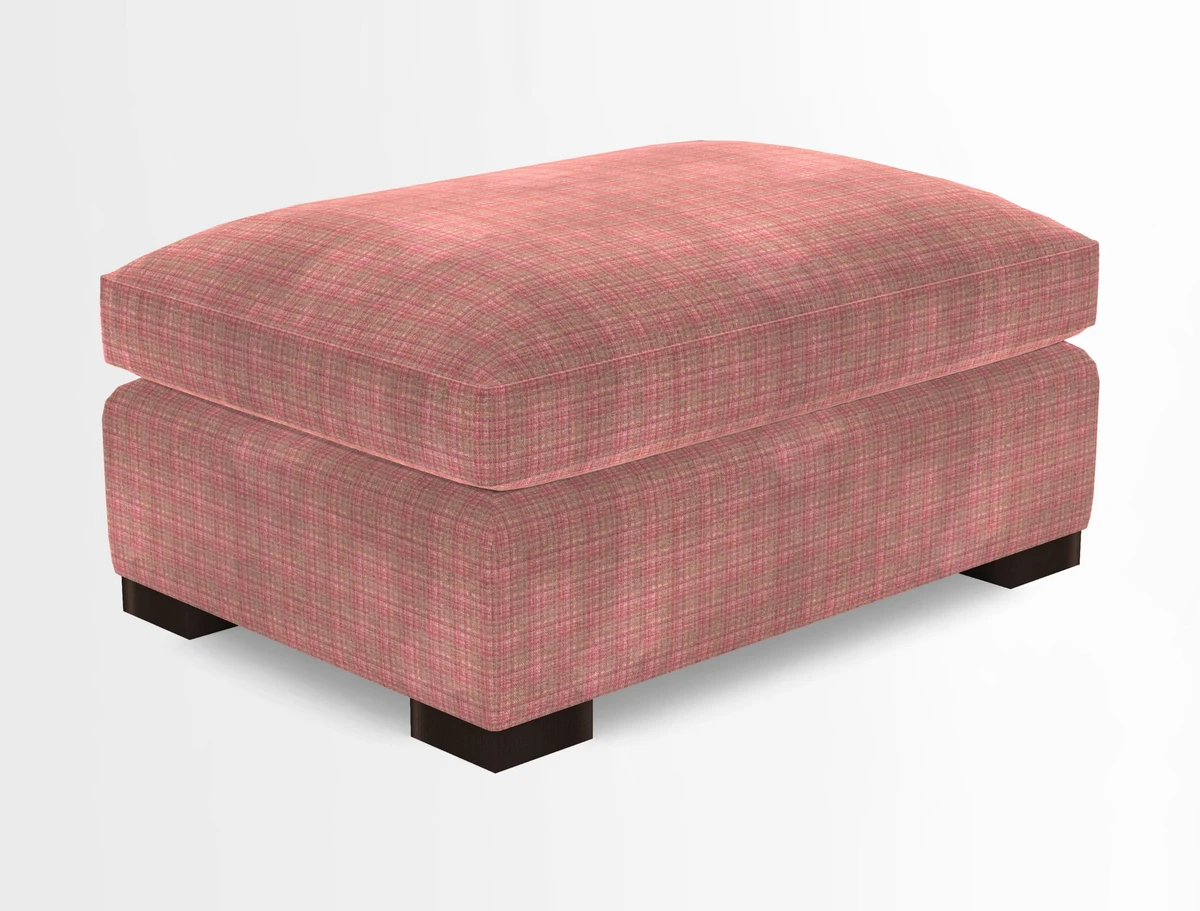 Wadenhoe Storage Footstool in Two Tone Plain Biscuit