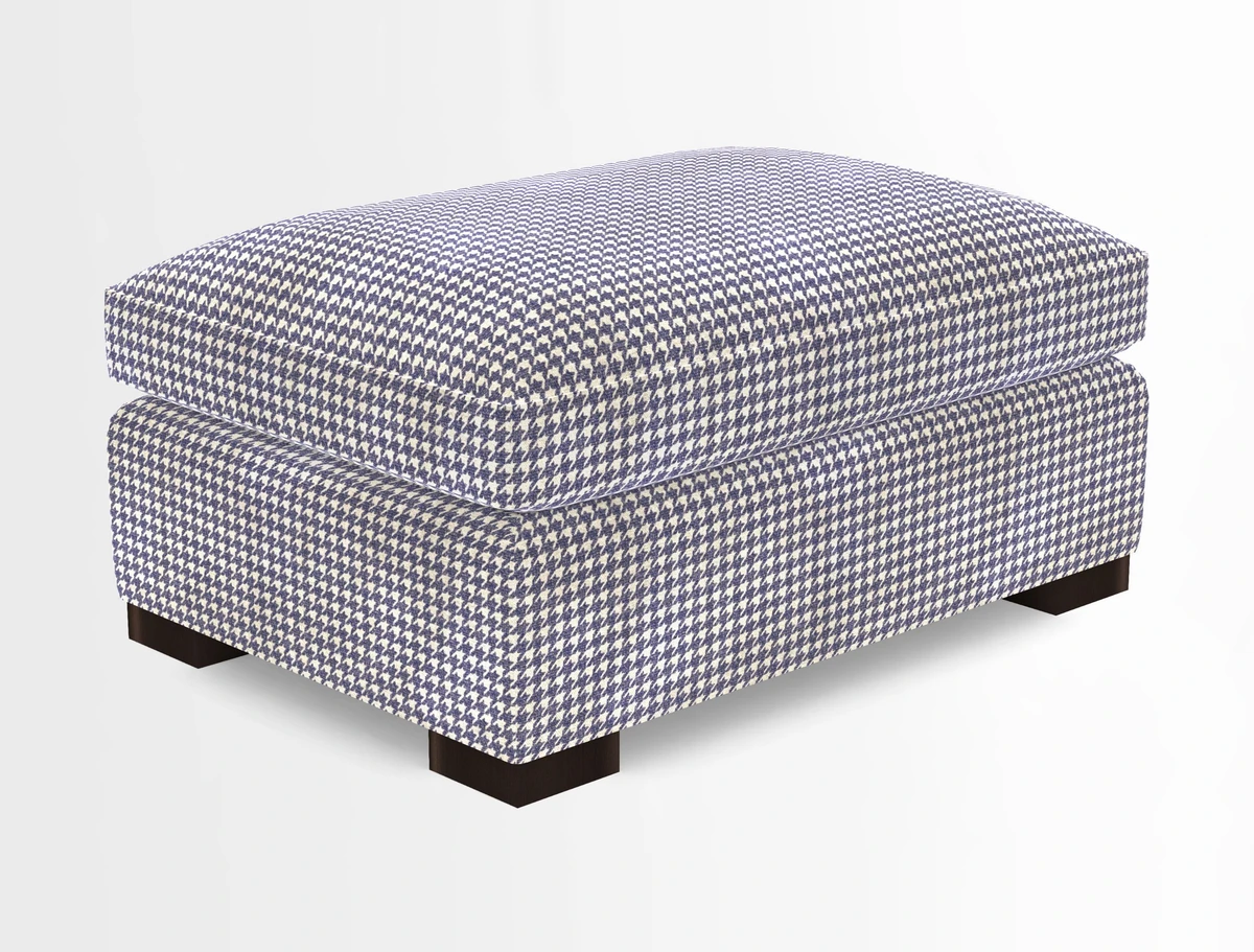 Wadenhoe Storage Footstool in Two Tone Plain Biscuit