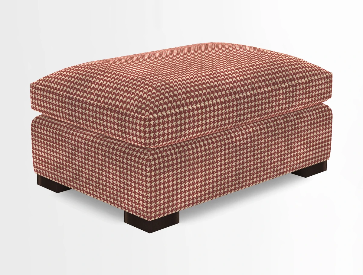 Wadenhoe Storage Footstool in Two Tone Plain Biscuit