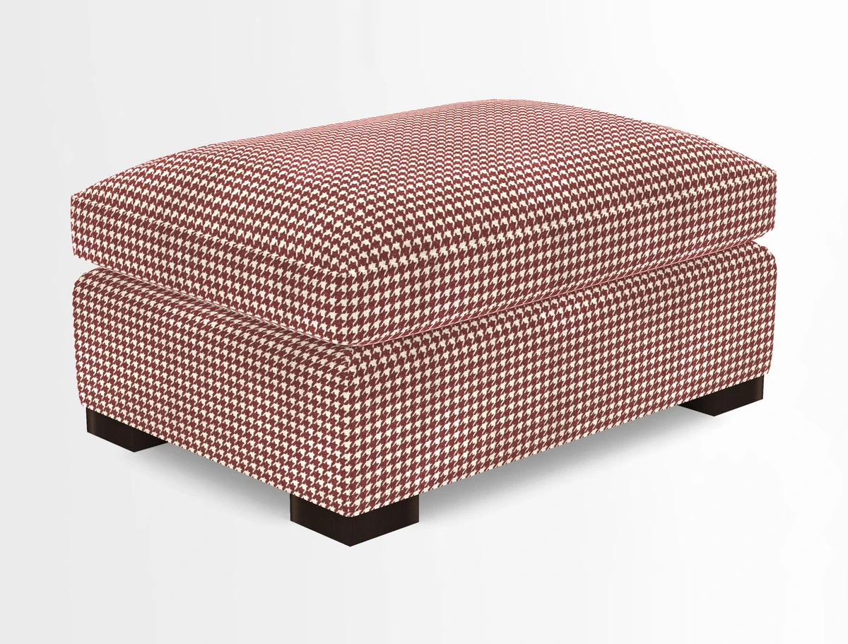 Wadenhoe Storage Footstool in Two Tone Plain Biscuit