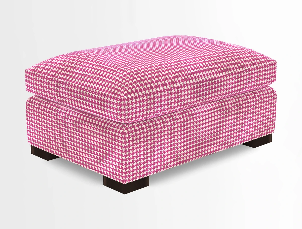 Wadenhoe Storage Footstool in Two Tone Plain Biscuit