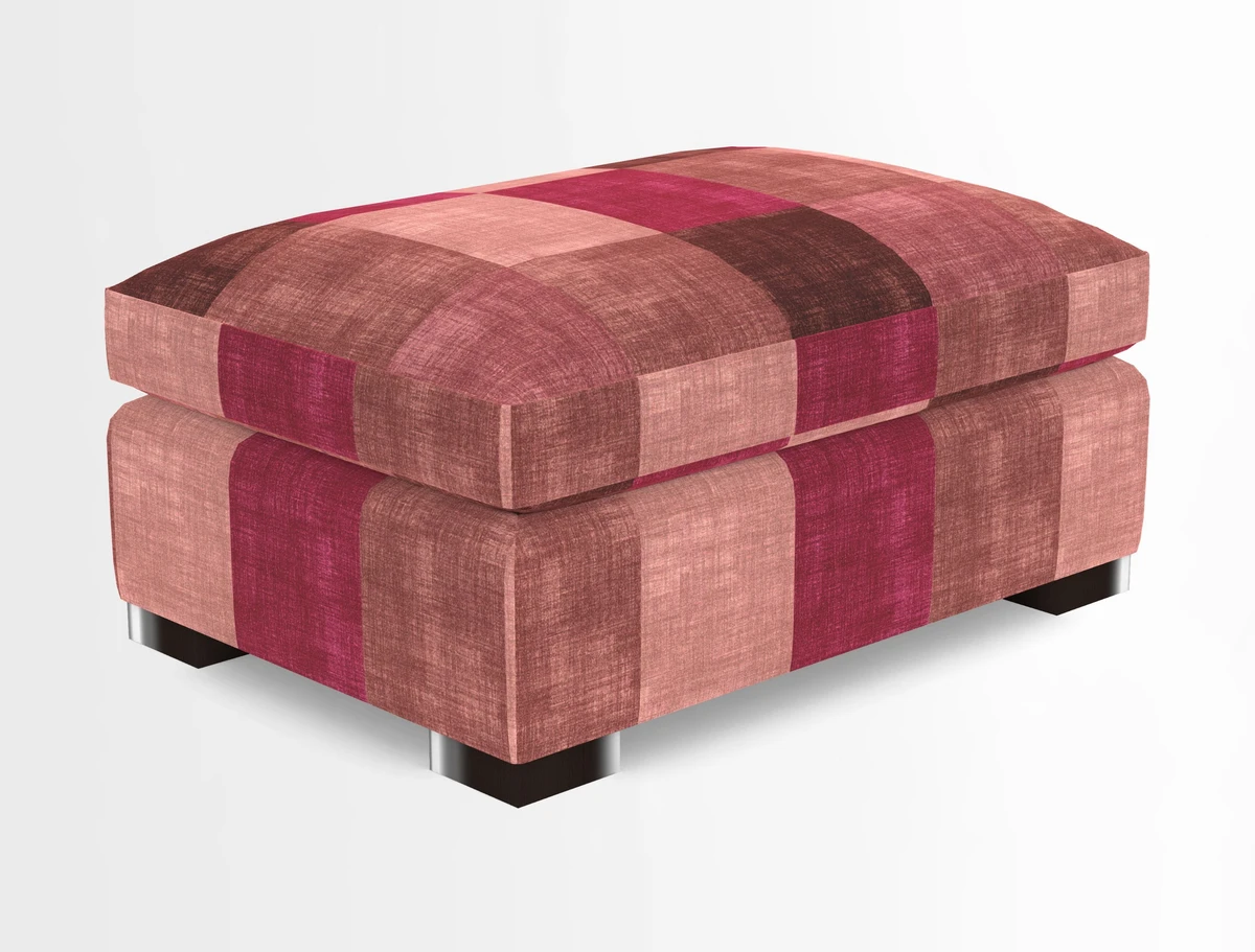 Wadenhoe Storage Footstool in Two Tone Plain Biscuit