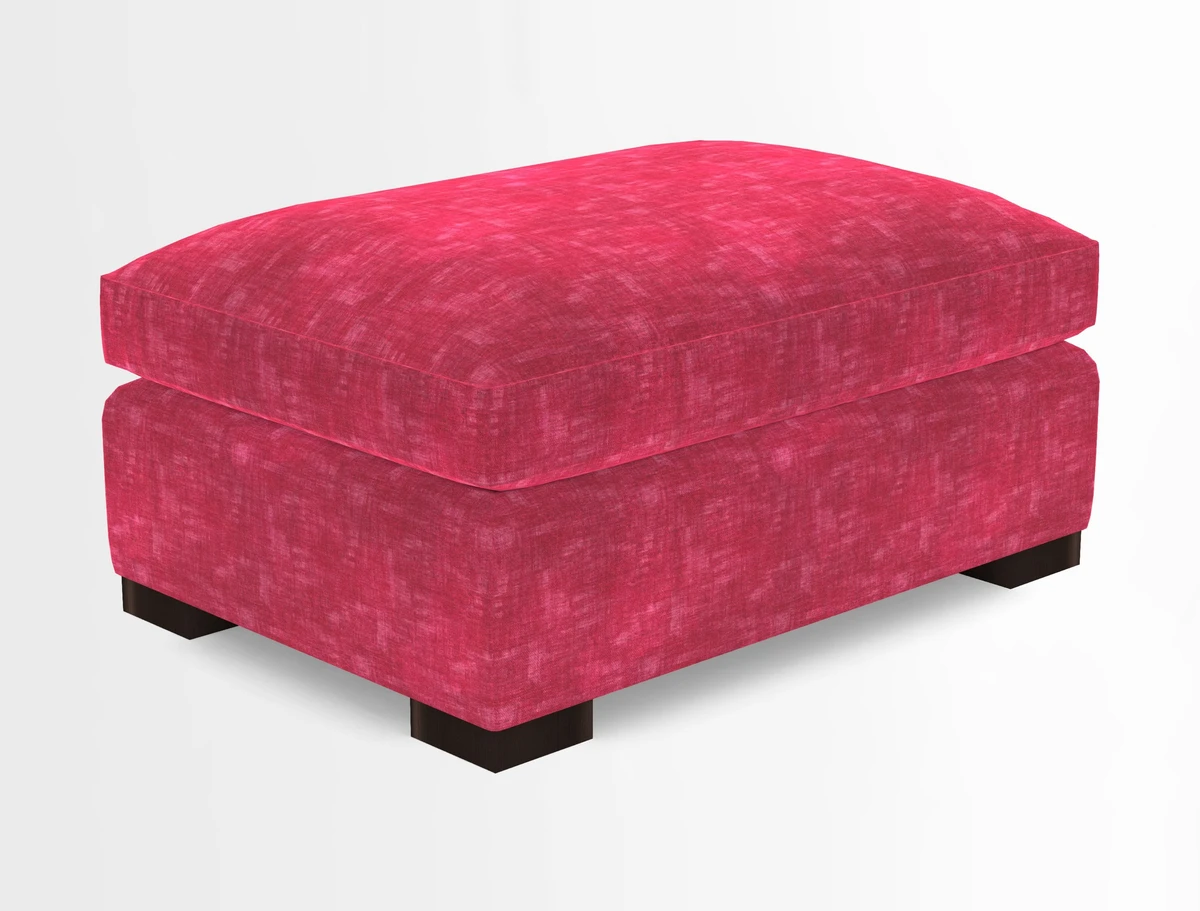 Wadenhoe Storage Footstool in Two Tone Plain Biscuit