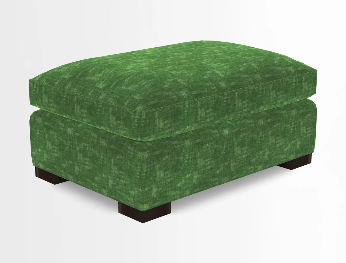 Wadenhoe Storage Footstool in Two Tone Plain Biscuit