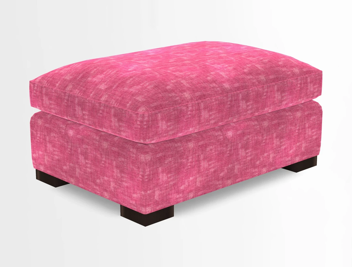 Wadenhoe Storage Footstool in Two Tone Plain Biscuit