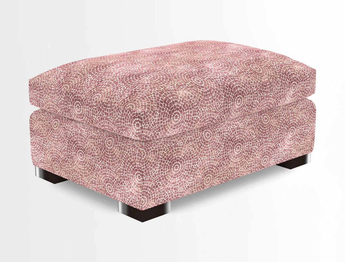 Wadenhoe Storage Footstool in Two Tone Plain Biscuit