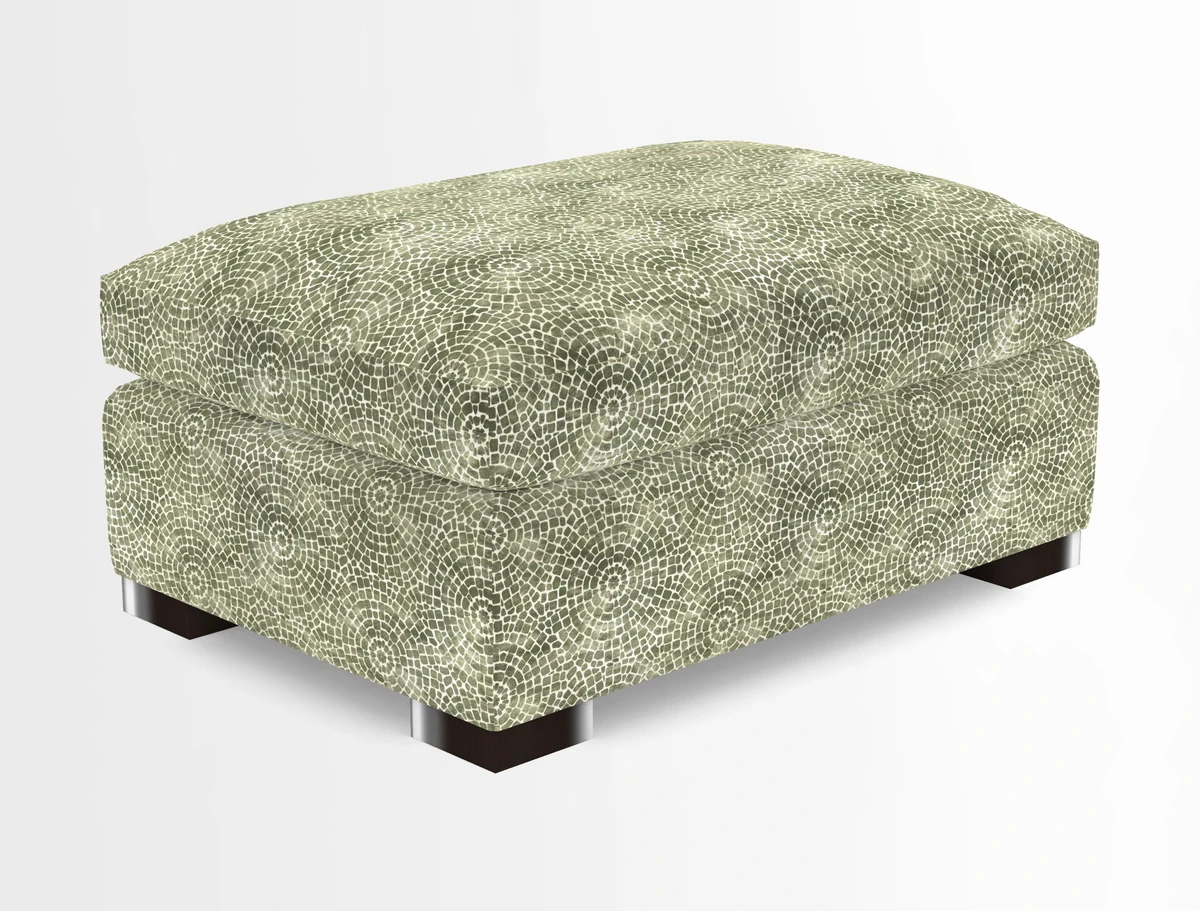 Wadenhoe Storage Footstool in Two Tone Plain Biscuit