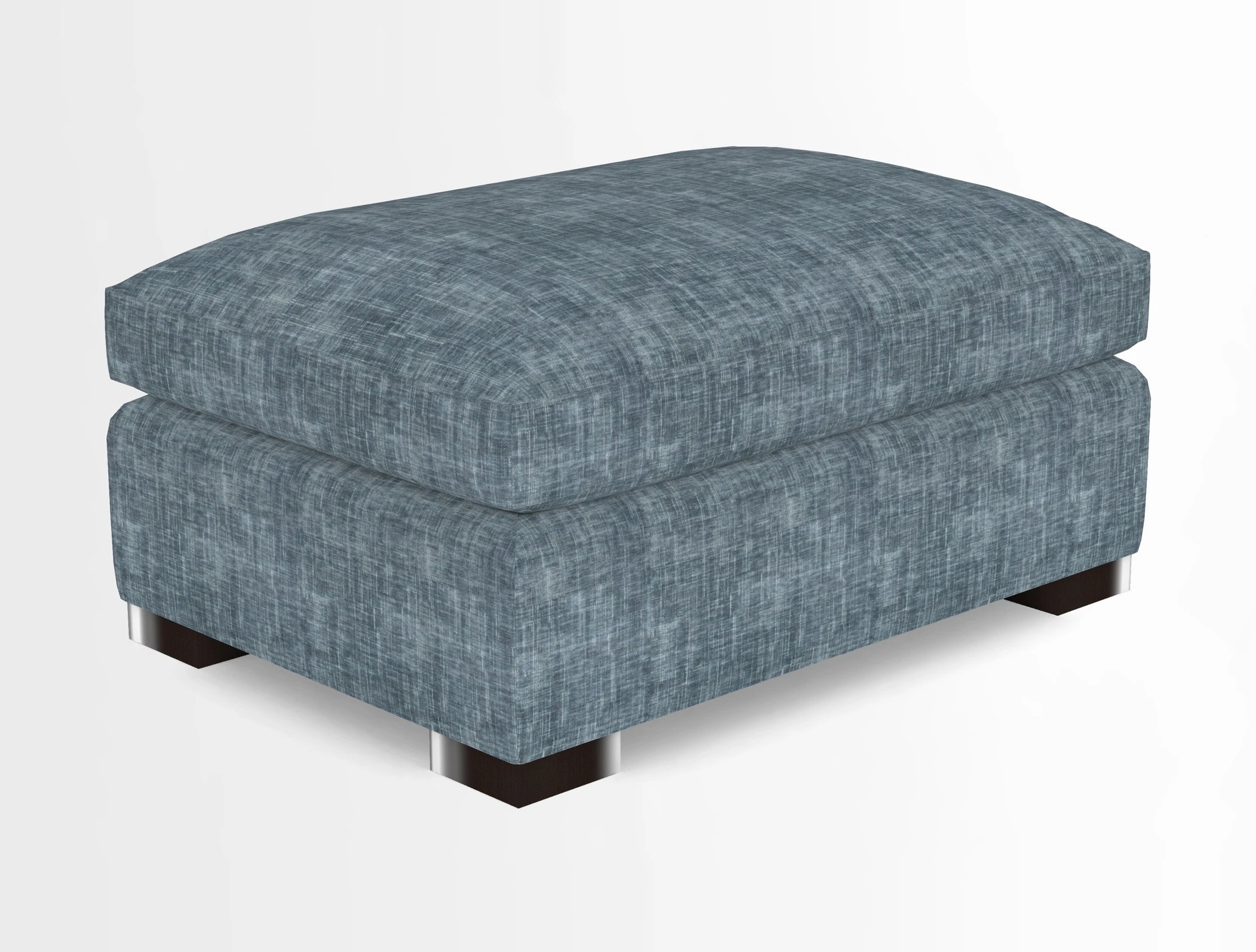 Wadenhoe Storage Footstool in Two Tone Plain Biscuit