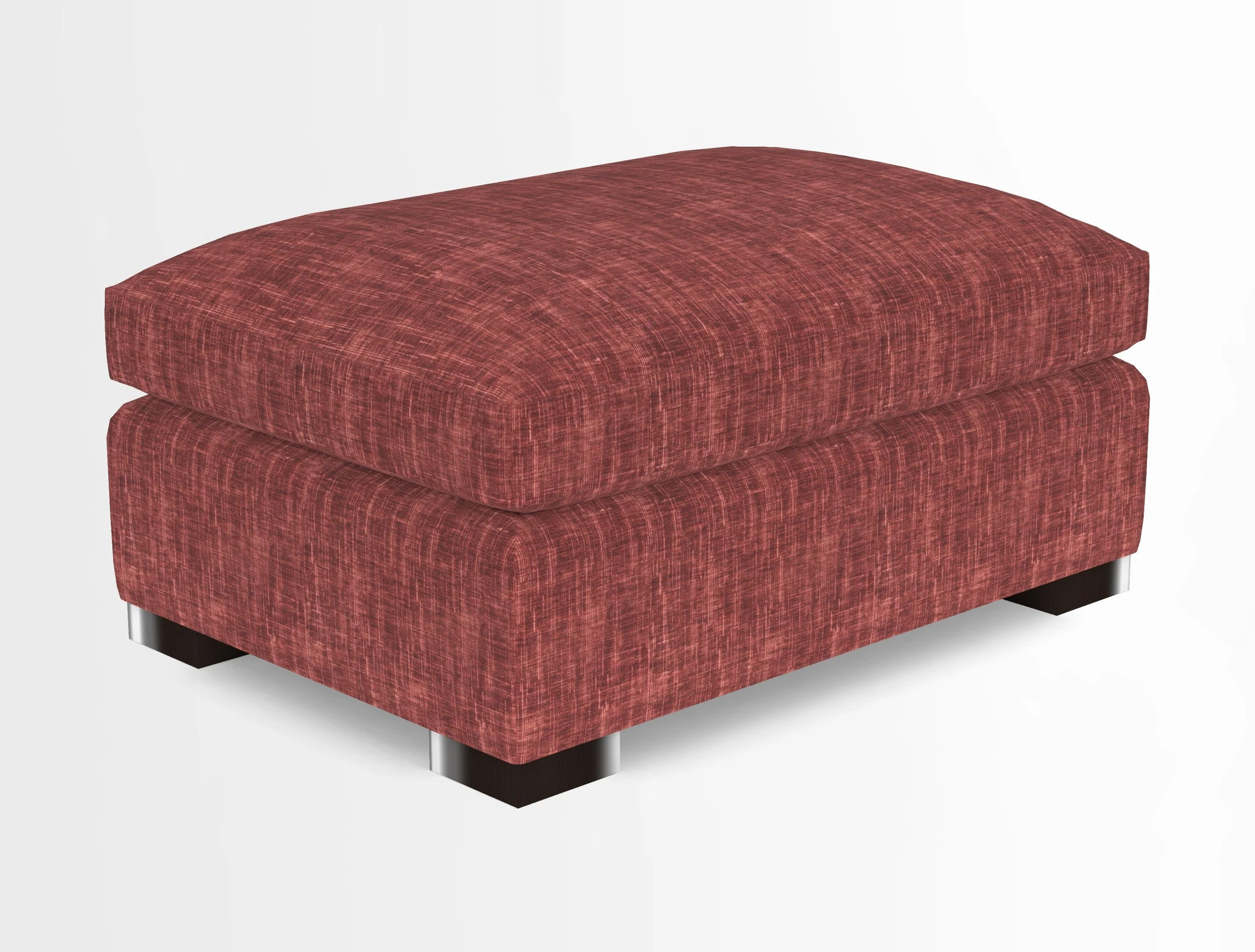 Wadenhoe Storage Footstool in Two Tone Plain Biscuit