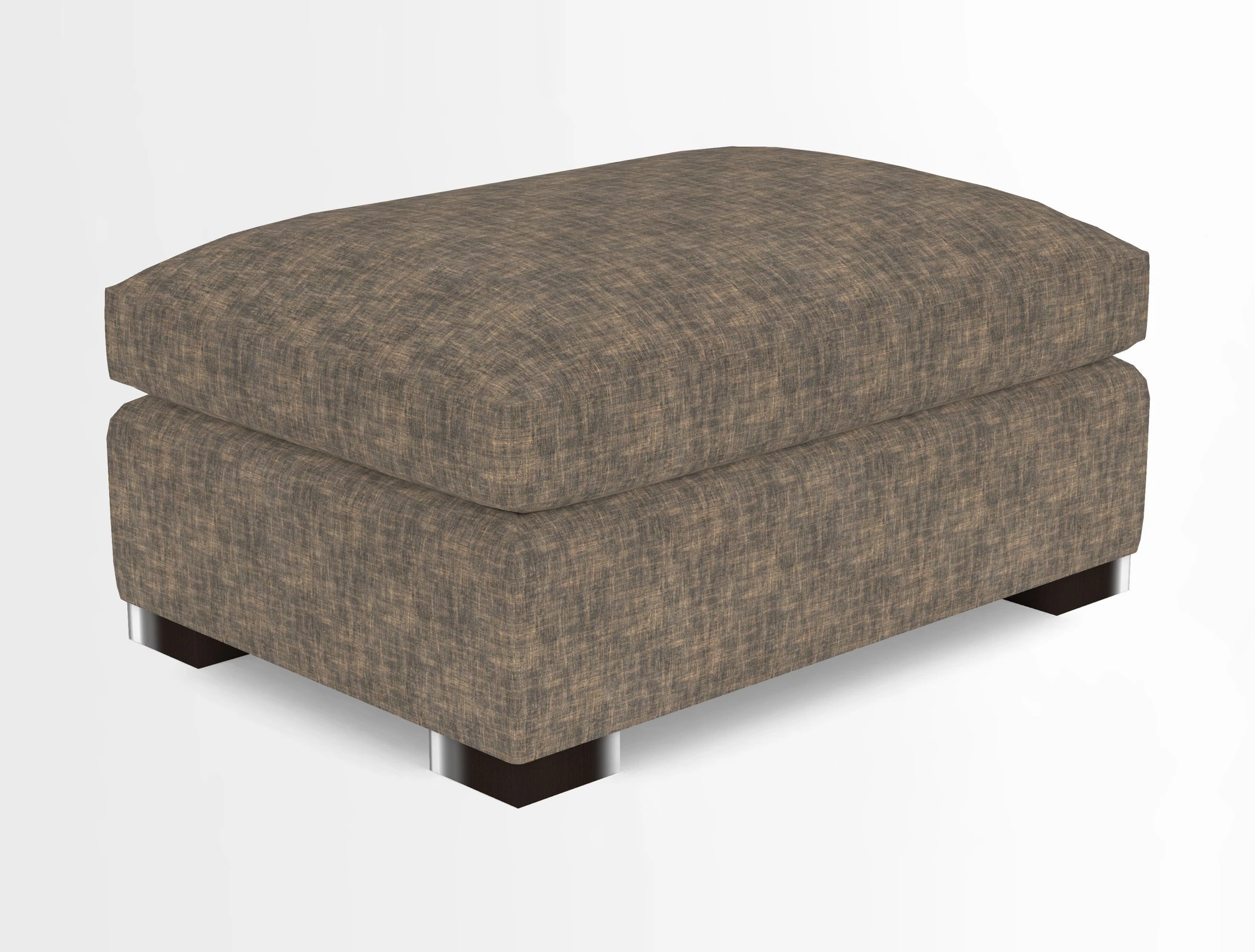 Wadenhoe Storage Footstool in Two Tone Plain Biscuit