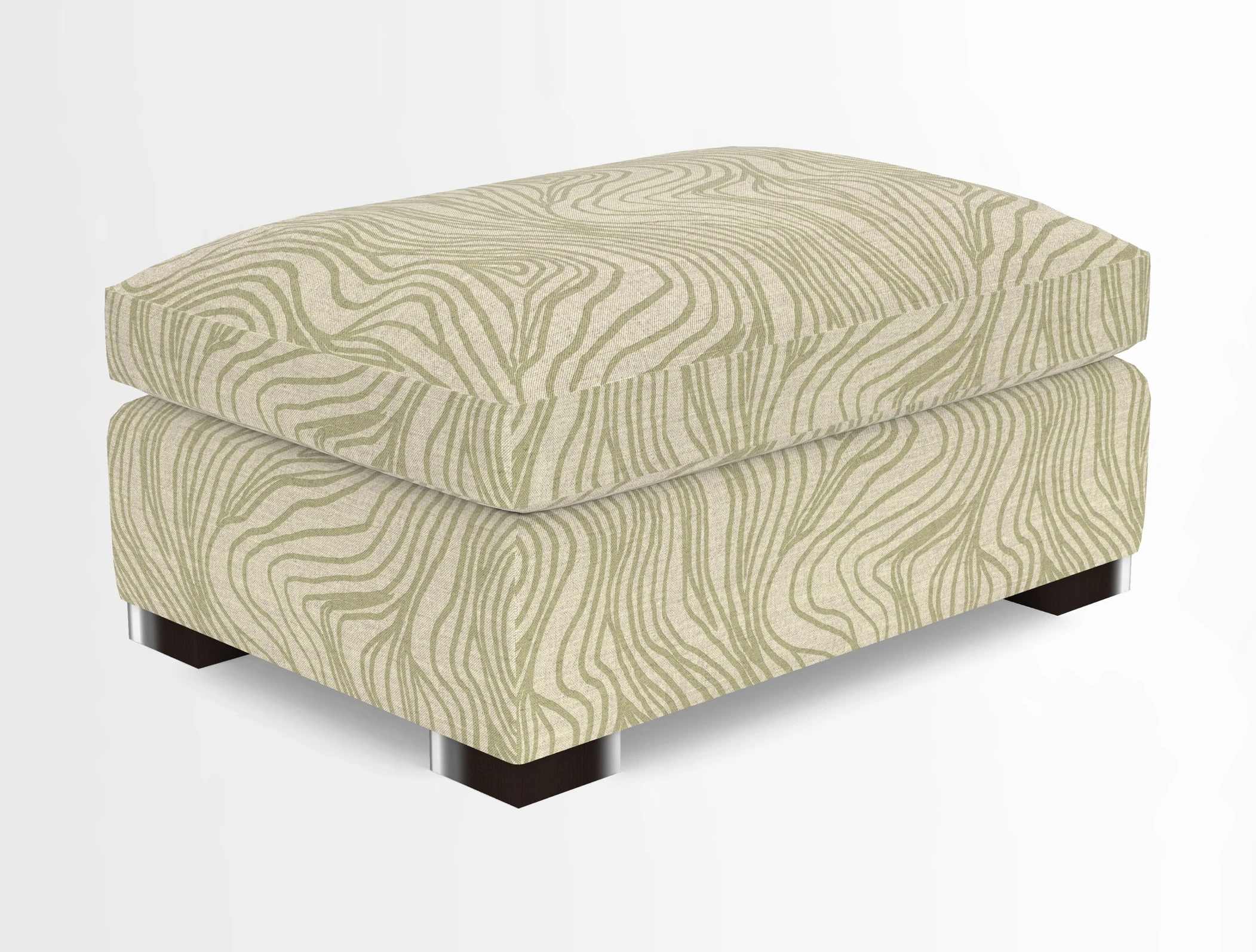 Wadenhoe Storage Footstool in Two Tone Plain Biscuit