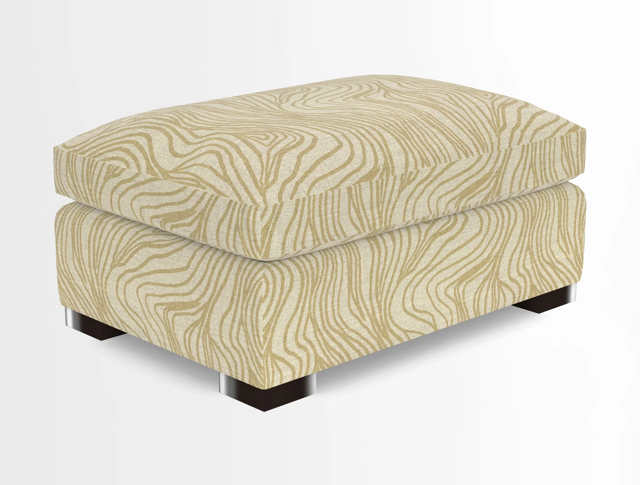Wadenhoe Storage Footstool in Two Tone Plain Biscuit