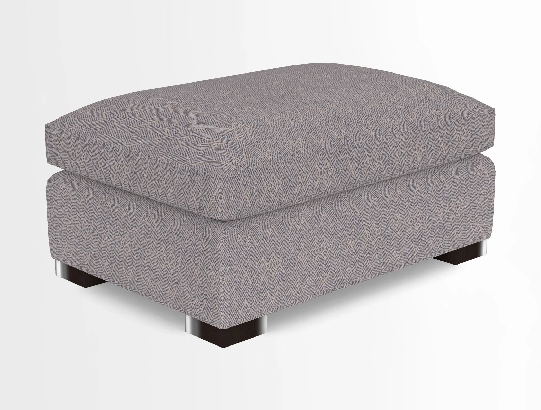 Wadenhoe Storage Footstool in Two Tone Plain Biscuit