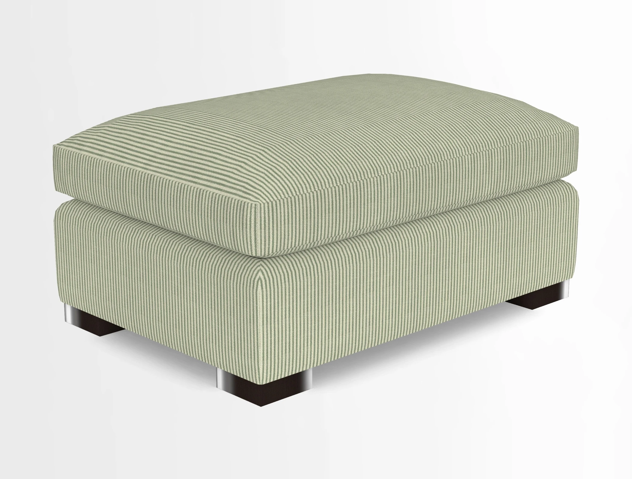 Wadenhoe Storage Footstool in Two Tone Plain Biscuit