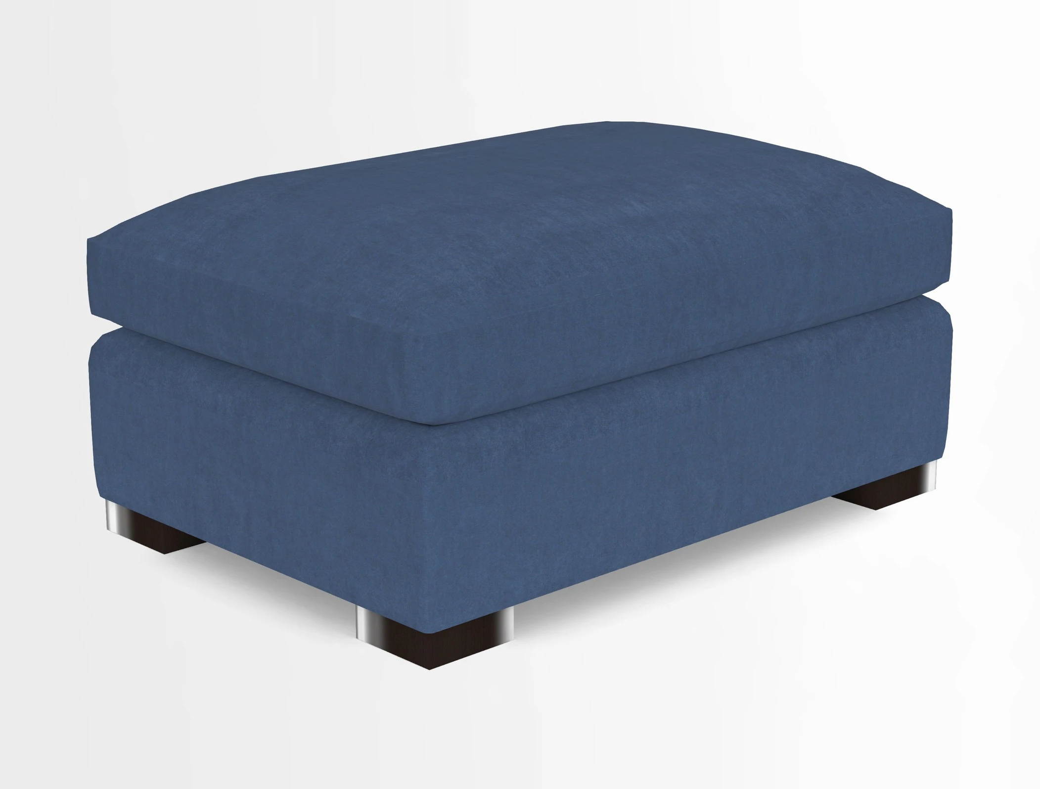 Wadenhoe Storage Footstool in Two Tone Plain Biscuit