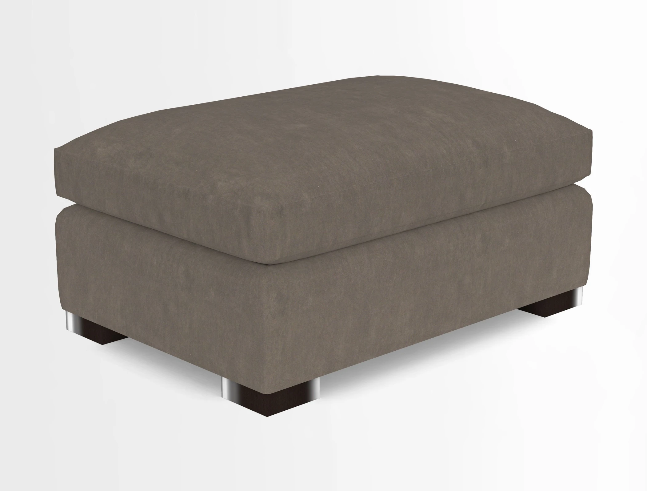 Wadenhoe Storage Footstool in Two Tone Plain Biscuit
