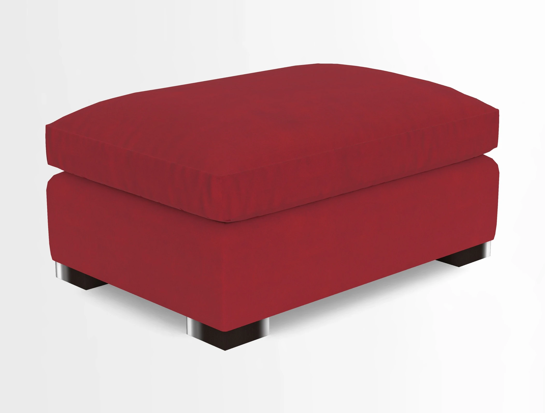 Wadenhoe Storage Footstool in Two Tone Plain Biscuit
