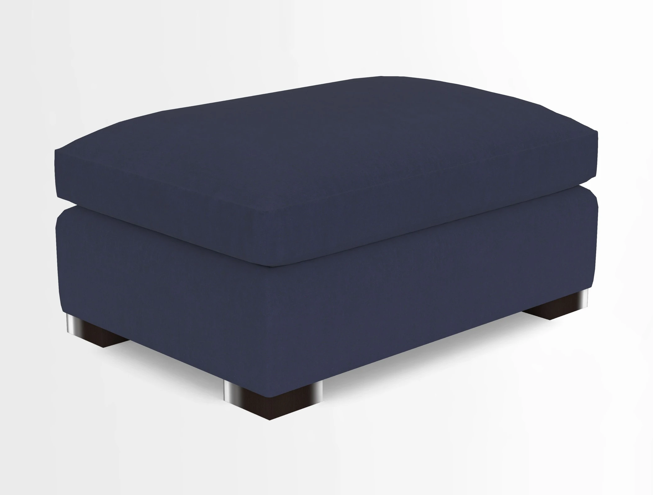 Wadenhoe Storage Footstool in Two Tone Plain Biscuit