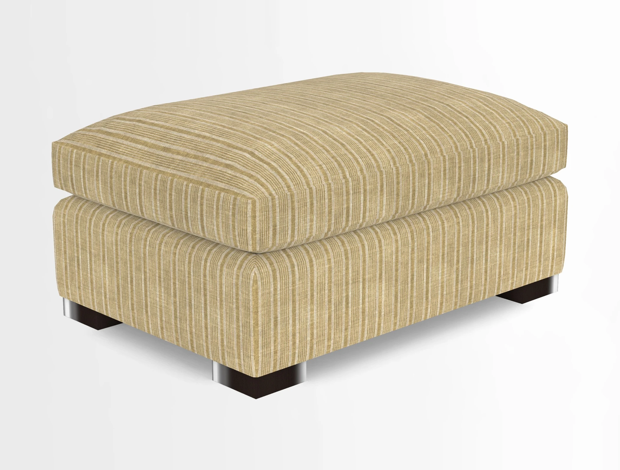 Wadenhoe Storage Footstool in Two Tone Plain Biscuit