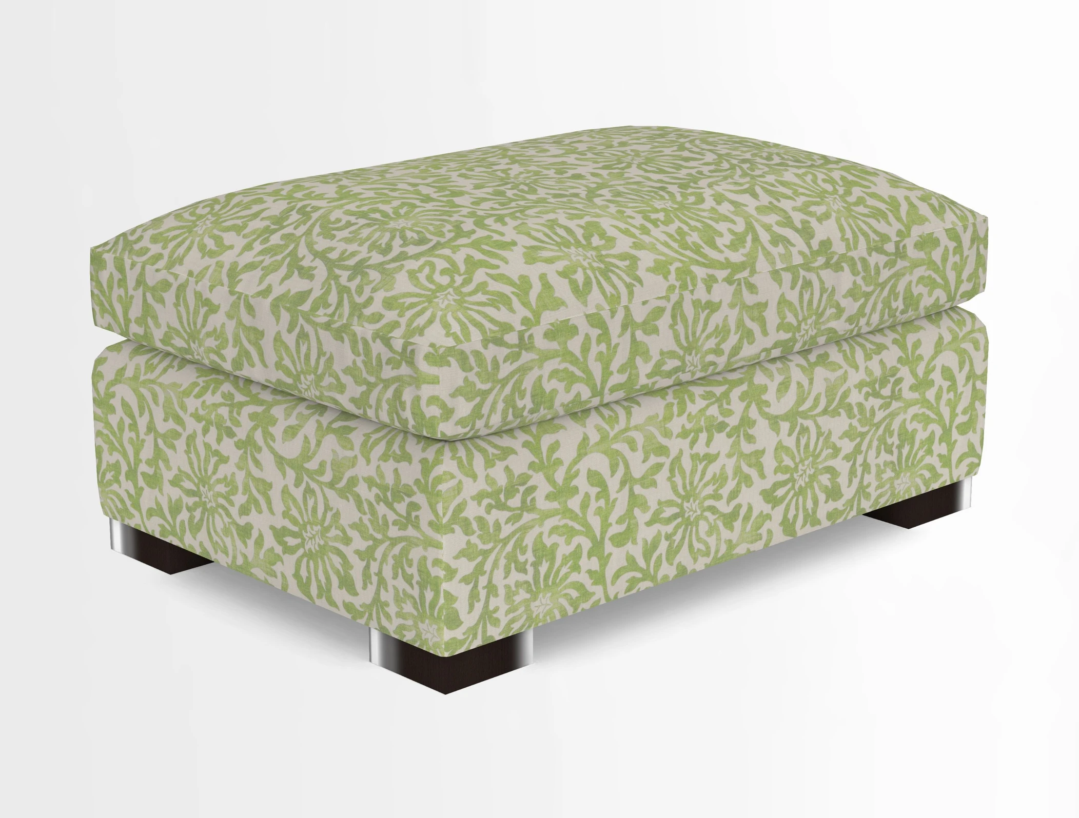 Wadenhoe Storage Footstool in Two Tone Plain Biscuit
